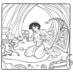 Dessin à colorier: Aladdin (Films d'animation) #127867 - Coloriages à Imprimer Gratuits