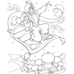 Dessin à colorier: Aladdin (Films d'animation) #127879 - Coloriages à Imprimer Gratuits