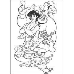 Joli coloriage Aladdin (Films d'Animation) #189263, prêt à imprimer