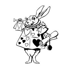 Dessin à colorier: Alice au pays des merveilles (Films d'animation) #127945 - Coloriages à imprimer