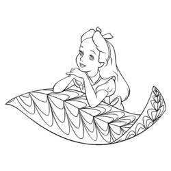 Dessin à colorier: Alice au pays des merveilles (Films d'animation) #127969 - Coloriages à Imprimer Gratuits
