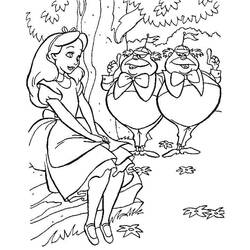 Dessin à colorier: Alice au pays des merveilles (Films d'Animation) #202802 - Coloriages à Imprimer Gratuits