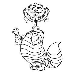 Dessin à colorier: Alice au pays des merveilles (Films d'Animation) #202807 - Coloriages à Imprimer Gratuits