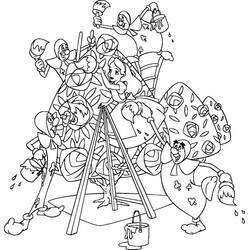 Dessin à colorier: Alice au pays des merveilles (Films d'Animation) #202816 - Coloriages à Imprimer Gratuits