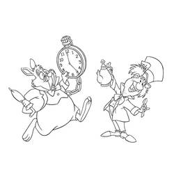 Dessin à colorier: Alice au pays des merveilles (Films d'Animation) #202820 - Coloriages à Imprimer Gratuits