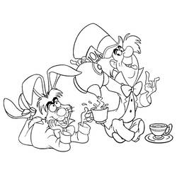 Dessin à colorier: Alice au pays des merveilles (Films d'Animation) #202824 - Coloriages à Imprimer Gratuits