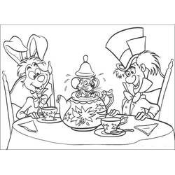 Dessin à colorier: Alice au pays des merveilles (Films d'Animation) #202825 - Coloriages à Imprimer Gratuits