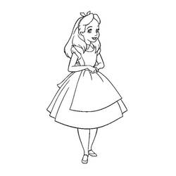 Dessin à colorier: Alice au pays des merveilles (Films d'Animation) #202828 - Coloriages à Imprimer Gratuits