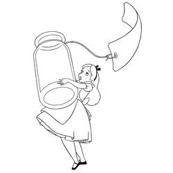 Dessin à colorier: Alice au pays des merveilles (Films d'Animation) #202829 - Coloriages à Imprimer Gratuits