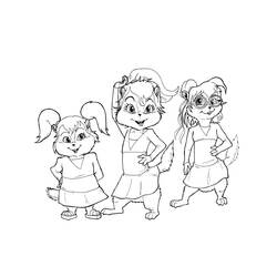Dessin à colorier: Alvin et les Chipmunks (Films d'animation) #128242 - Coloriages à Imprimer Gratuits