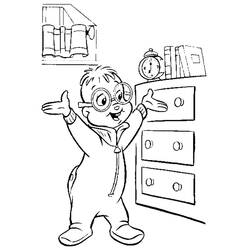 Dessin à colorier: Alvin et les Chipmunks (Films d'animation) #128258 - Coloriages à Imprimer Gratuits