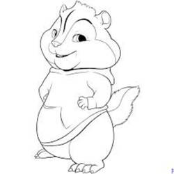 Dessin à colorier: Alvin et les Chipmunks (Films d'animation) #128267 - Coloriages à Imprimer Gratuits