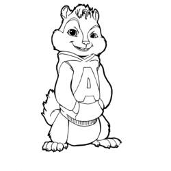 Dessin à colorier: Alvin et les Chipmunks (Films d'animation) #128285 - Coloriages à imprimer
