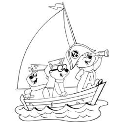 Dessin à colorier: Alvin et les Chipmunks (Films d'animation) #128289 - Coloriages à Imprimer Gratuits