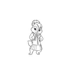 Dessin à colorier: Alvin et les Chipmunks (Films d'animation) #128350 - Coloriages à Imprimer Gratuits