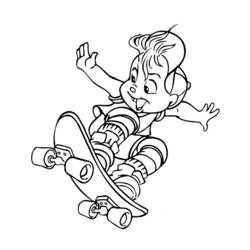 Dessin à colorier: Alvin et les Chipmunks (Films d'animation) #128351 - Coloriages à Imprimer Gratuits