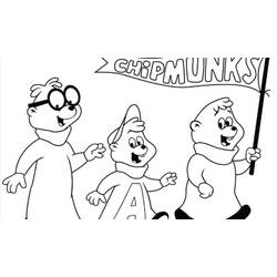 Dessin à colorier: Alvin et les Chipmunks (Films d'animation) #128382 - Coloriages à Imprimer Gratuits