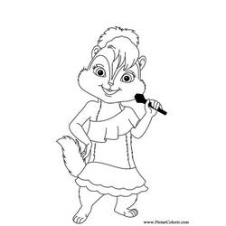 Dessin à colorier: Alvin et les Chipmunks (Films d'animation) #128395 - Coloriages à imprimer