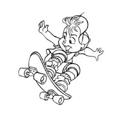 Dessin à colorier: Alvin et les Chipmunks (Films d'animation) #128397 - Coloriages à Imprimer Gratuits