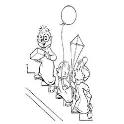 Dessin à colorier: Alvin et les Chipmunks (Films d'animation) #128416 - Coloriages à imprimer