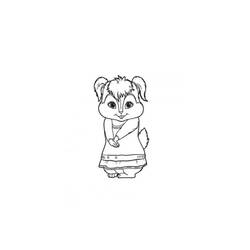 Dessin à colorier: Alvin et les Chipmunks (Films d'animation) #128453 - Coloriages à imprimer