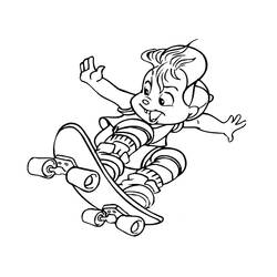 Dessin à colorier: Alvin et les Chipmunks (Films d'animation) #128455 - Coloriages à Imprimer Gratuits