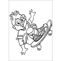 Dessin à colorier: Alvin et les Chipmunks (Films d'animation) #128466 - Coloriages à Imprimer Gratuits