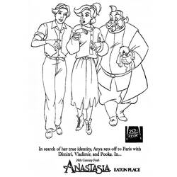Dessin à colorier: Anastasia (Films d'animation) #32785 - Coloriages à imprimer