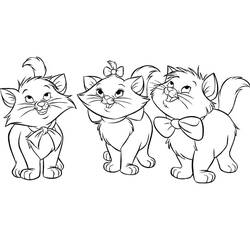 Coloriage Aristochats (Films d'Animation) #198895 à imprimer et colorier