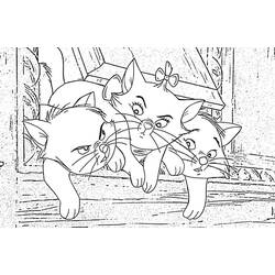 Coloriage Aristochats (Films d'Animation) #198896 à imprimer et colorier