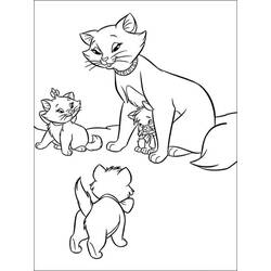 Coloriage Aristochats (Films d'Animation) #198897 à imprimer et colorier