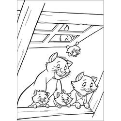 Coloriage Aristochats (Films d'Animation) #198901 à imprimer et colorier