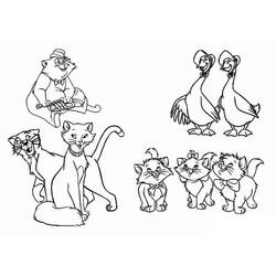 Coloriage Aristochats (Films d'Animation) #198912 à imprimer et colorier
