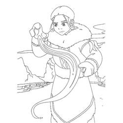 Dessin à colorier: Avatar, Le Dernier Maître de l’Air (Films d'Animation) #208137 - Coloriages à Imprimer Gratuits