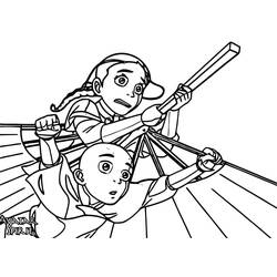 Dessin à colorier: Avatar, Le Dernier Maître de l’Air (Films d'Animation) #208138 - Coloriages à Imprimer Gratuits