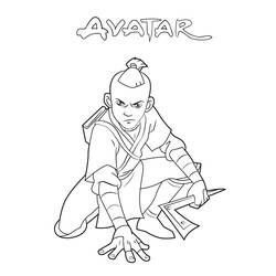 Coloriage Avatar, Le Dernier Maître de l’Air (Films d'Animation) #208141 à imprimer et colorier