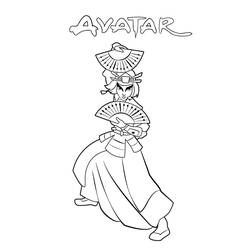 Dessin à colorier: Avatar, Le Dernier Maître de l’Air (Films d'Animation) #208143 - Coloriages à Imprimer Gratuits