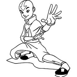 Dessin à colorier: Avatar, Le Dernier Maître de l’Air (Films d'Animation) #208147 - Coloriages à Imprimer Gratuits