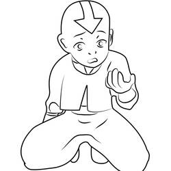 Dessin à colorier: Avatar, Le Dernier Maître de l’Air (Films d'Animation) #208150 - Coloriages à Imprimer Gratuits