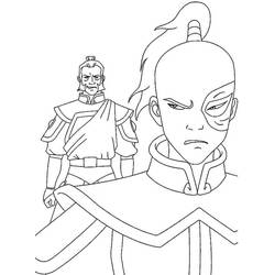 Coloriage gratuit Avatar, Le Dernier Maître de l’Air (Films d'Animation) #208161 à colorier aux crayons