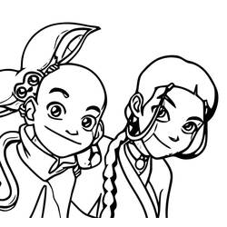 Dessins à colorier: Avatar, Le Dernier Maître de l’Air - Coloriages à Imprimer Gratuits