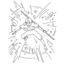 Dessin à colorier: Avatar, Le Dernier Maître de l’Air (Films d'Animation) #208181 - Coloriages à Imprimer Gratuits