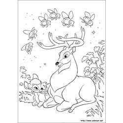 Dessin à colorier: Bambi (Films d'animation) #128581 - Coloriages à Imprimer Gratuits