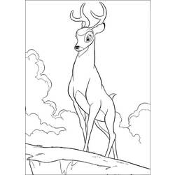 Dessin à colorier: Bambi (Films d'animation) #128595 - Coloriages à Imprimer Gratuits