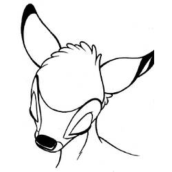 Dessin à colorier: Bambi (Films d'animation) #128639 - Coloriages à Imprimer Gratuits