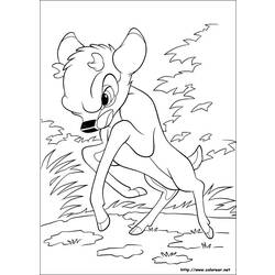 Dessin à colorier: Bambi (Films d'animation) #128641 - Coloriages à Imprimer Gratuits
