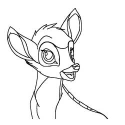 Dessin à colorier: Bambi (Films d'animation) #128662 - Coloriages à Imprimer Gratuits