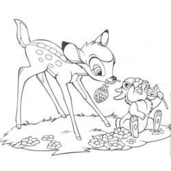 Dessin à colorier: Bambi (Films d'animation) #128668 - Coloriages à Imprimer Gratuits
