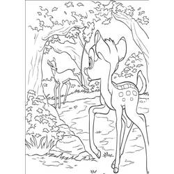 Dessin à colorier: Bambi (Films d'animation) #128691 - Coloriages à Imprimer Gratuits