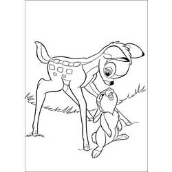 Dessin à colorier: Bambi (Films d'animation) #128693 - Coloriages à Imprimer Gratuits